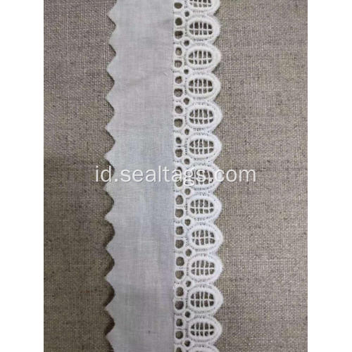 Heavy Tebal Jacquard Bordir Kain Bunga Renda Katun